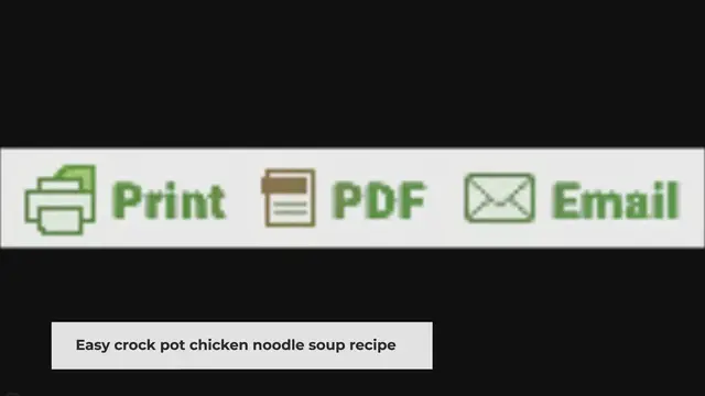 'Video thumbnail for Easy Crock Pot Chicken Noodle Soup Recipe'