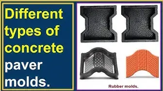 Video thumbnail for Different types of concrete paver molds./Various materials used in making concrete paver molds.