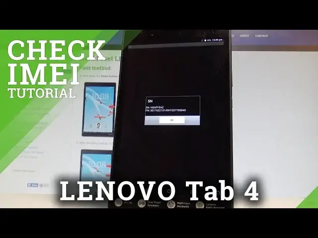 'Video thumbnail for How to Check IMEI and Serial Number on LENOVO Tab 4 - Status Settings |HardReset.Info'
