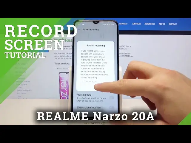 'Video thumbnail for REALME Narzo 20A - Change Screen Recording Sounds & Open Recorder Settings'