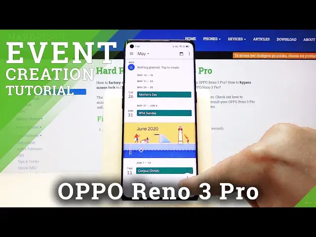 'Video thumbnail for How to Add Event to Calendar in OPPO Reno 3 Pro – Plan Meetings'