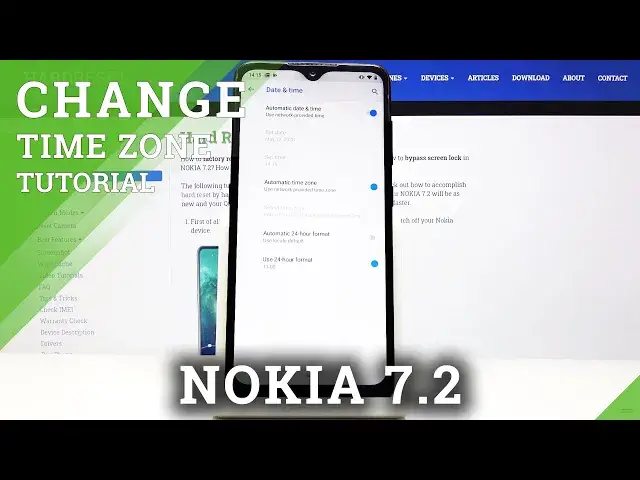 'Video thumbnail for How to Change Date & Time in NOKIA 7.2 – Find Time Zone Options'