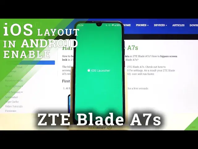 'Video thumbnail for iOS Launcher - Apple Layout on ZTE Blade A7s Android Device'