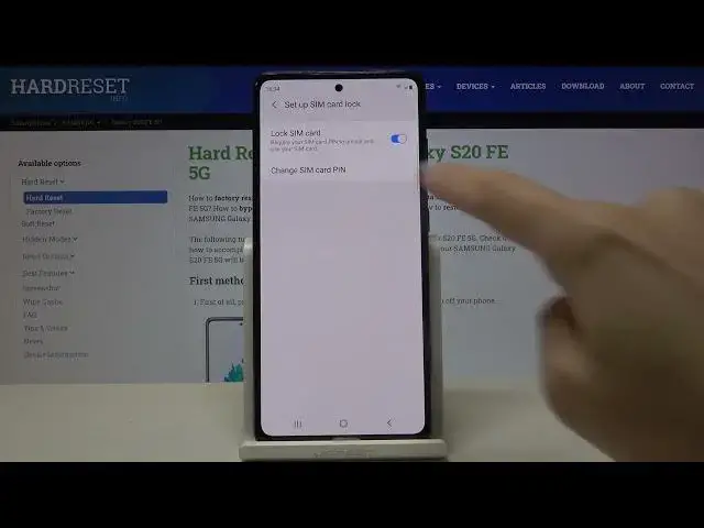 'Video thumbnail for How to Change SIM PIN in SAMSUNG Galaxy S20 FE 5G - Set Up PIN for SIM Card'