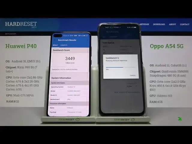 Video thumbnail for Huawei P40 vs Oppo A54 5G - GPU Test | Geekbench 5 & Vulkan TEST