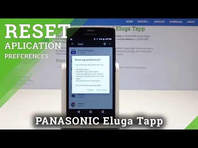 Video thumbnail for PANASONIC Eluga Tapp Reset App Preferences - Restore App Settings