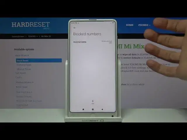 'Video thumbnail for How to Block Number on XIAOMI Mi Mix 2S – Block Calls'