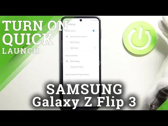 'Video thumbnail for How to Customize Quick Launch Feature on SAMSUNG Galaxy Z Flip 3 – Set Double Press on Power Key'