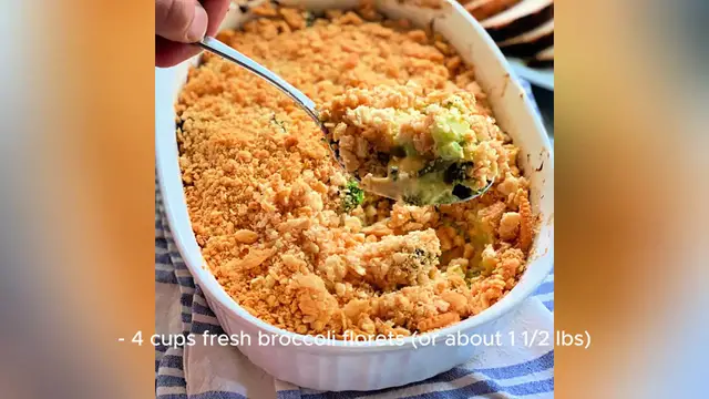 Video thumbnail for broccoli casserole recipe