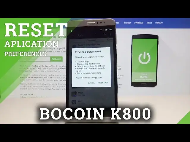 'Video thumbnail for How to Reset App Preferences in Bocoin K800 - Default App Settings'