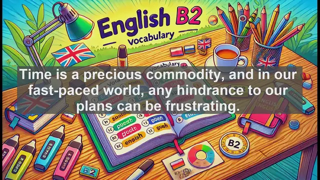 Video thumbnail for 1500 Must Know CEFR B2 Vocabulary - Understanding the Word 'Delay': Meaning, Usage, and Common Mistakes