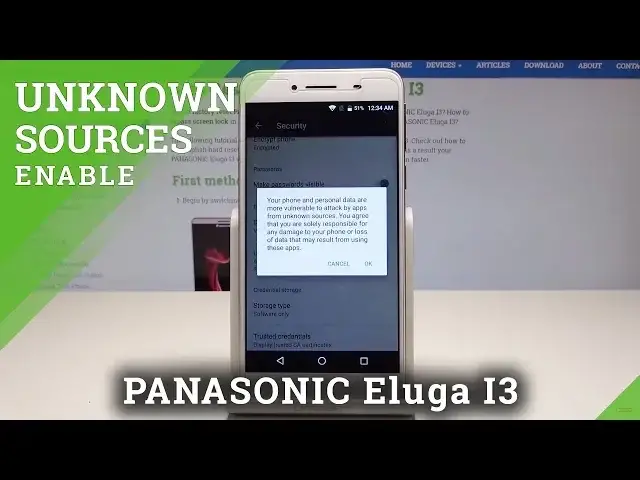 'Video thumbnail for How to Enable Unknown Sources in PANASONIC Eluga I3 – Allow App Installation'
