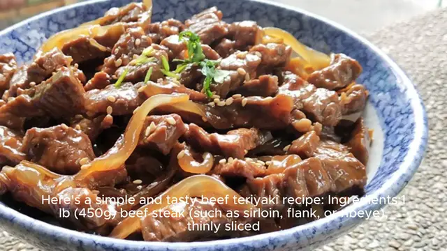 Video thumbnail for Beef teriyaki recipe