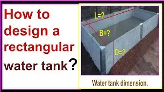 Video thumbnail for How to design a rectangular water tank?/ Calculating the dimensions of the rectangular water tank.