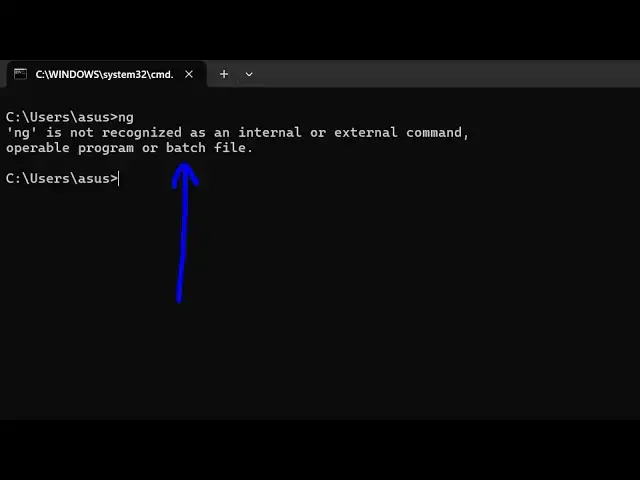 Video thumbnail for How to fix ng is not recognized as an internal and external command Error