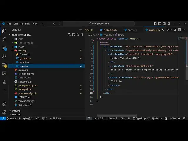 Video thumbnail for How to Setup Tailwind CSS 4 in Next.js Project in Visual Studio Code Full Project For Beginners