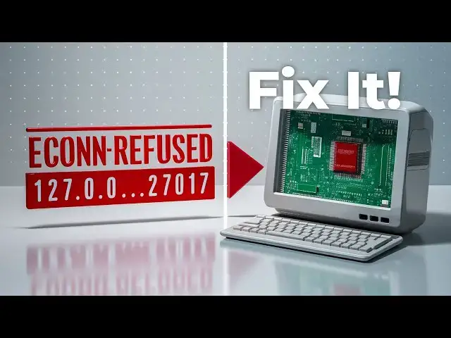 Video thumbnail for How to Fix MongoNetworkError connect ECONNREFUSED 127.0.0.1:27017 SOLVED in Mongosh Mongodb Compass