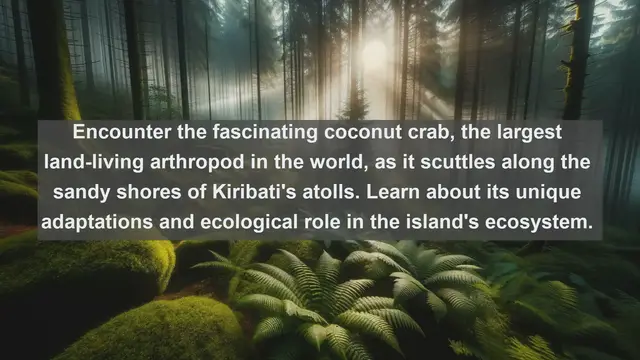 Video thumbnail for Unveiling Kiribati's Natural Treasures: Top 10 Native Fauna You Need to See