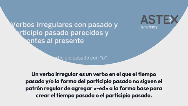 Video thumbnail for Lista de verbos irregulares en inglés
