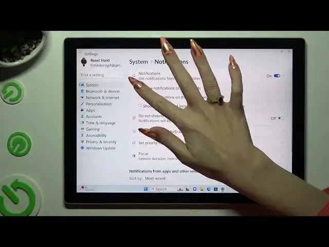 'Video thumbnail for How to Turn On/Off App Notifications on MICROSOFT Surface Pro 7+?'