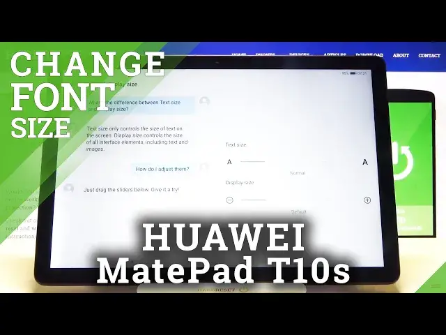 'Video thumbnail for How to Change Font Size on HUAWEI MatePad T10s – Adjust Font Size'