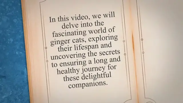 Video thumbnail for Living the Ginger Life: Unraveling the Lifespan of Ginger Cats and How to Ensure a Long and Healthy Journey