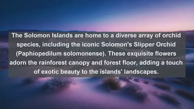 Video thumbnail for Unveiling Solomon Islands' Botanical Treasures: Top 10 Native Plants