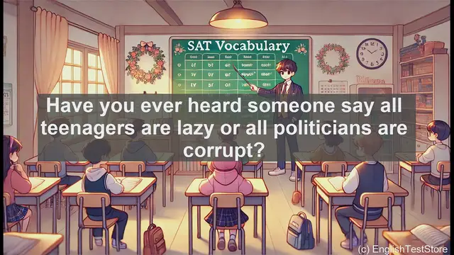 Video thumbnail for 5000 Must Know SAT Vocabulary - SAT Vocabulary: Understanding 'Generalize' and Its Usage