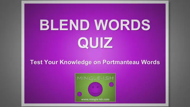 Video thumbnail for Blend Words Quiz: Test Your Knowledge of Portmanteau Words #2