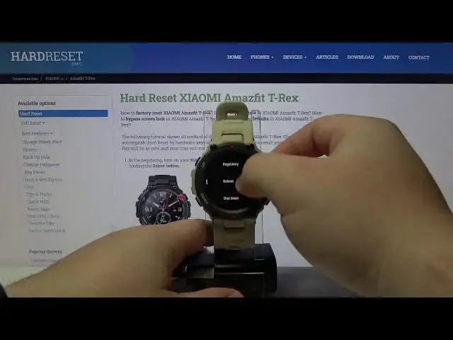 Video thumbnail for How to Hard Reset in XIAOMI Amazfit T-Rex – Erase Data / Remove Bluetooth Connection