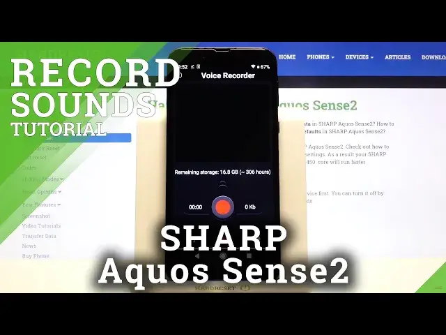 'Video thumbnail for How to Record Sounds in SHARP Aquos Sense2 – Sound Recorder'