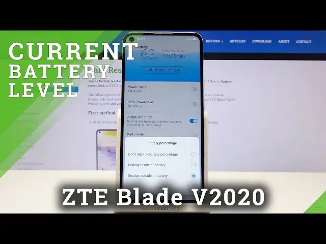 'Video thumbnail for How to Show Battery Percentage in ZTE Blade v2020 – Show Battery Info'