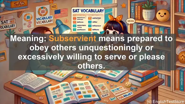 Video thumbnail for 5000 Must Know SAT Vocabulary - Subservient: Understanding Obedience and Power Dynamics