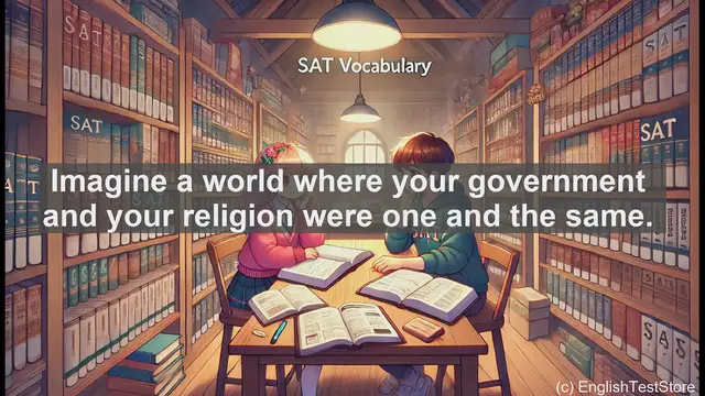 Video thumbnail for 5000 Must Know SAT Vocabulary - Theocrasy: When Government and Religion Become One