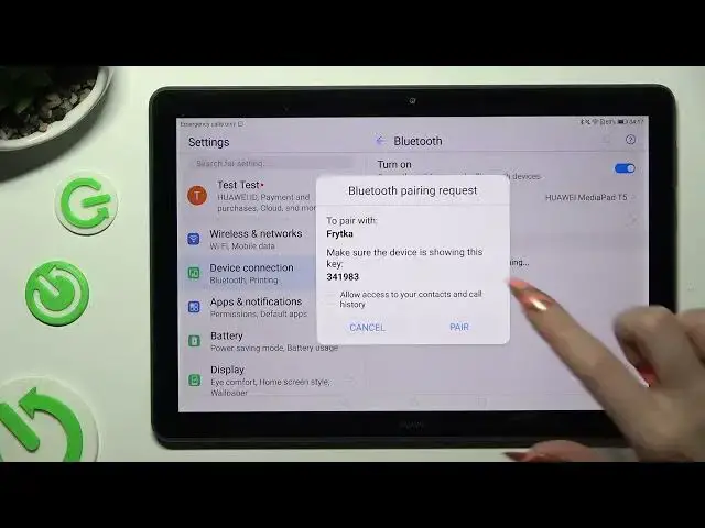 Video thumbnail for How to Connect Bluetooth Device to HUAWEI Mediapad T5
