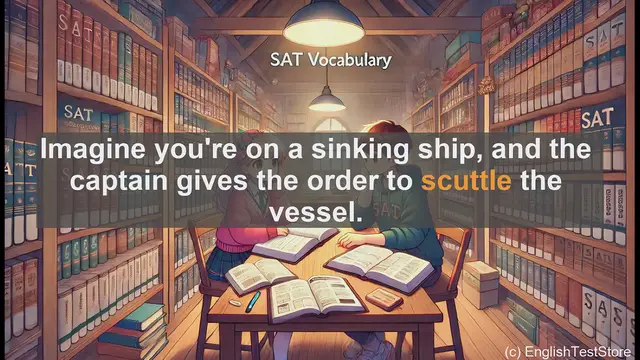 Video thumbnail for 5000 Must Know SAT Vocabulary - Scuttle: From Sinking Ships to Everyday Language