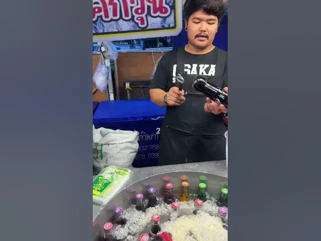 'Video thumbnail for Thai Street Soda Drink  | Thai Cream Soda | Bangkok Style Refreshment! #soda #sodapop'