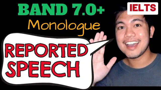 'Video thumbnail for ADVANCED GRAMMAR FOR IELTS SPEAKING (Reported Speech) | IELTS Grammar'