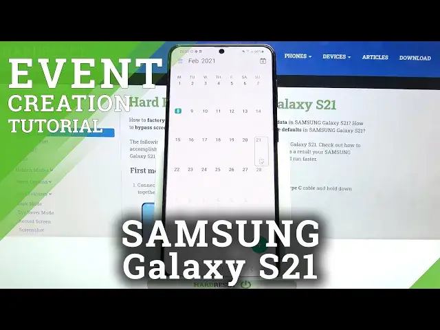 'Video thumbnail for How to Add Event to Calendar on SAMSUNG Galaxy S21 – Use SAMSUNG Calendar'