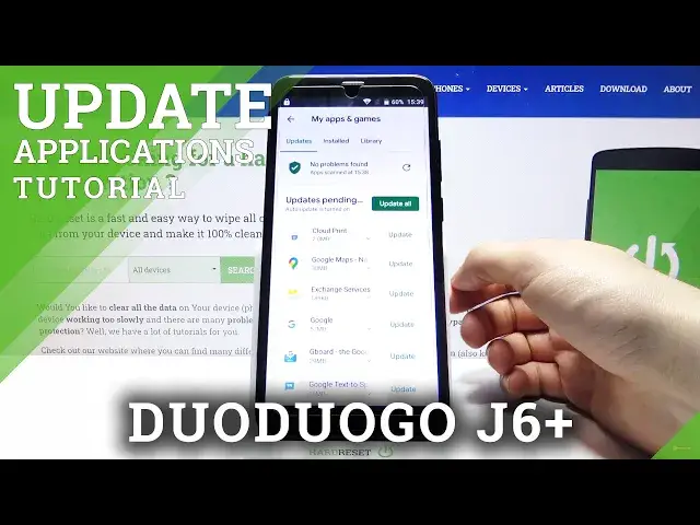 Video thumbnail for How to Update Apps on DUODUOGO J6+ - Download Updates