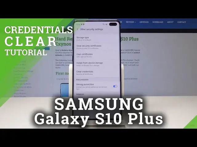 'Video thumbnail for How to Clear Credentials in Samsung Galaxy S10 Plus - Reset Licenses'