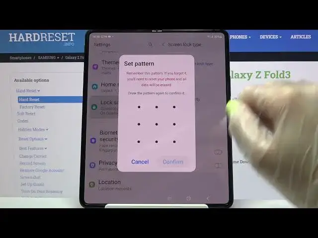 Video thumbnail for How to Add Screen Lock on SAMSUNG Galaxy Z Fold 3 – Password & Pattern