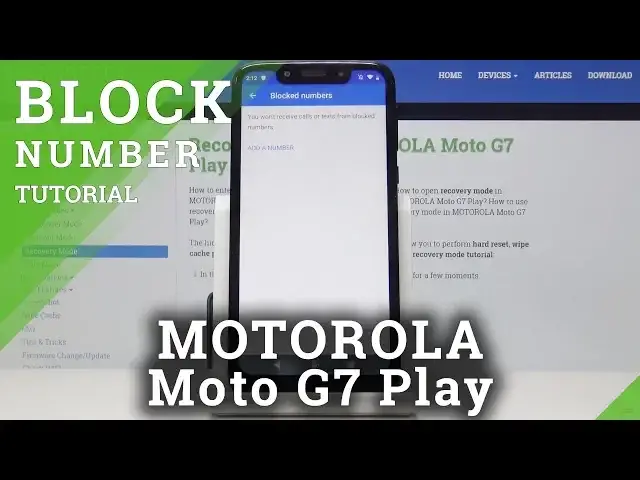 'Video thumbnail for How to Block Number in MOTOROLA Moto G7 Play - Create Blacklist'