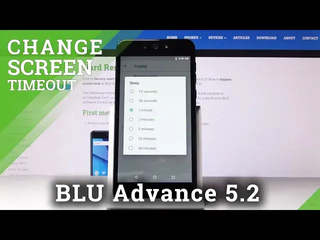 'Video thumbnail for How to Change Screen Timeout in BLU Advance 5.2 – Set Up Screen Sleep Time'