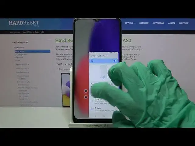 'Video thumbnail for How to Enter One-Handed Mode on SAMSUNG Galaxy A22 – Activate One Handed Mode'