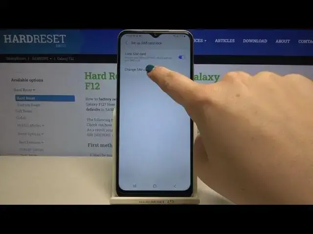 'Video thumbnail for How to Change SIM PIN on SAMSUNG Galaxy F12 – Security Settings'