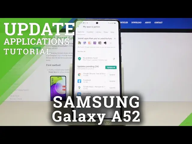 'Video thumbnail for How to Update Apps in SAMSUNG Galaxy A52 – Applications Update'