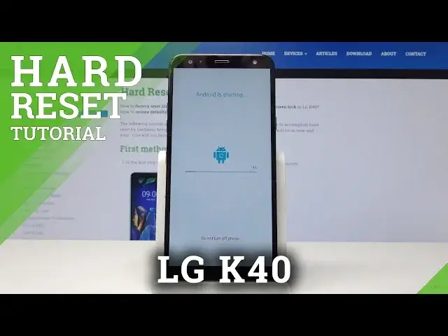 Video thumbnail for HARD RESET LG K40 - Factory Reset / Delete Content & Settings