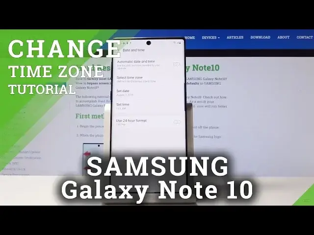'Video thumbnail for How to Change Date & Time in SAMSUNG Galaxy Note 10 - Time Settings'