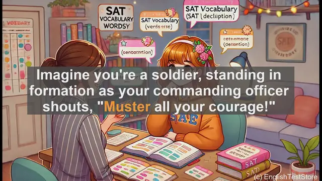 Video thumbnail for 5000 Must Know SAT Vocabulary - Mastering 'Muster': Boost Your Vocabulary and SAT Score